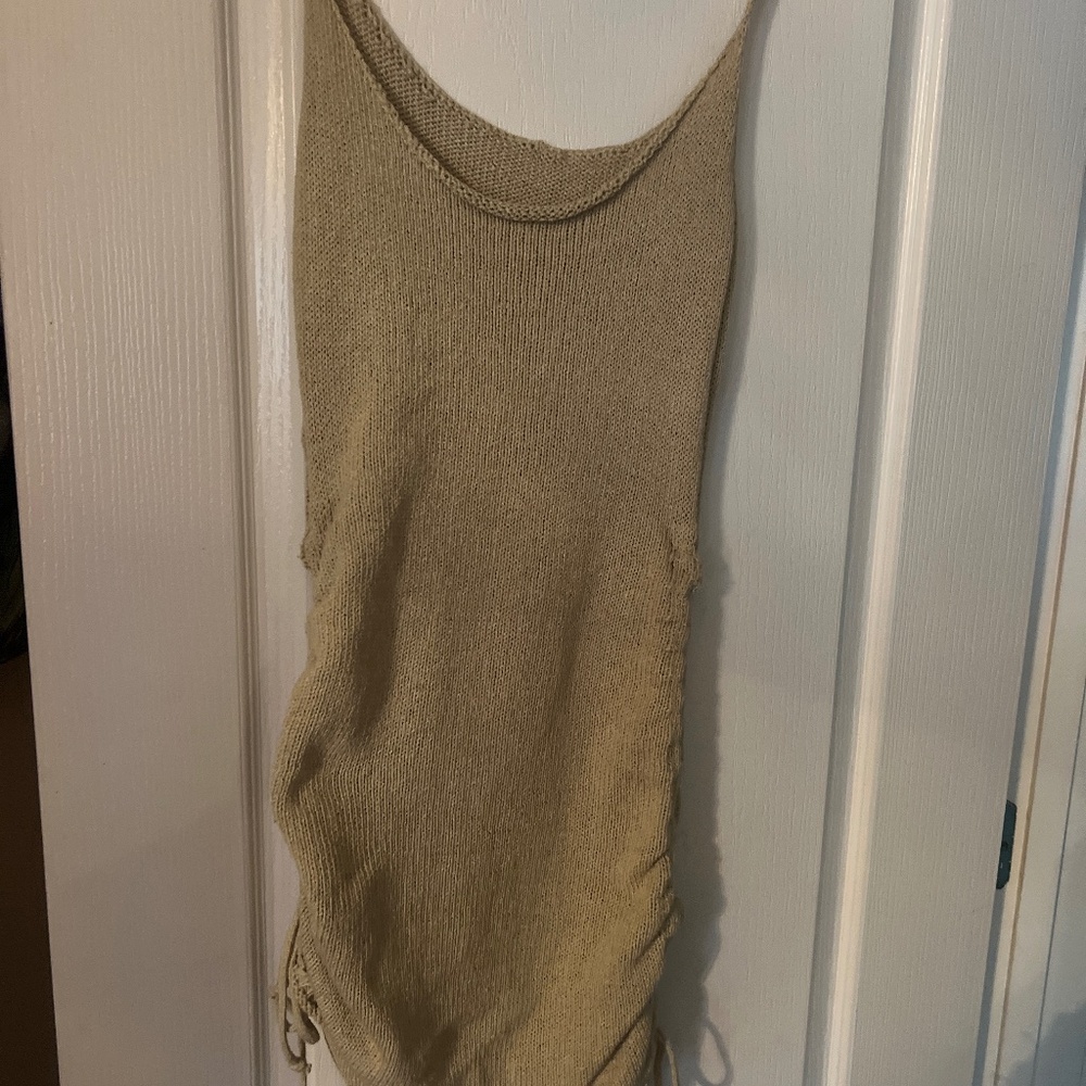 Thai side knit mini dress adjustable